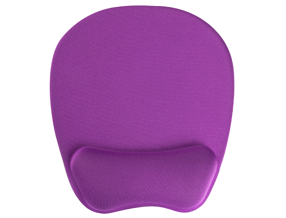 ALFOMBRILLA PARA RATON Q-CONNECT CON REPOSAMUECAS ERGONOMICO DE GEL COLOR VIOLETA 225XX240X20 MM