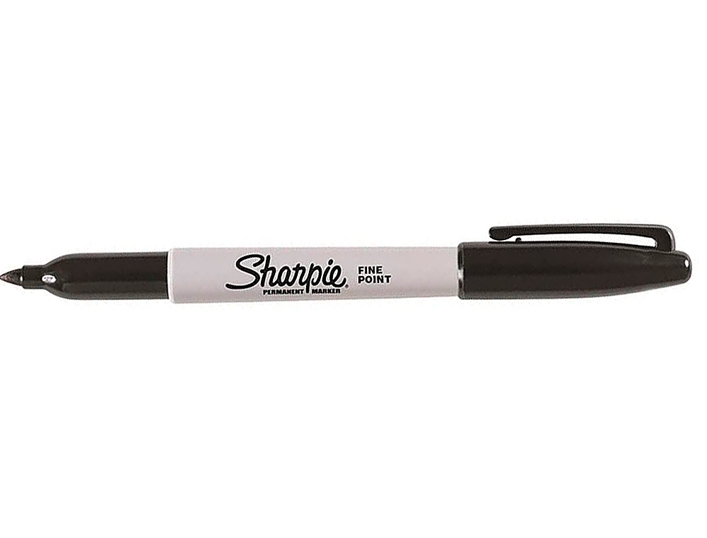 ROTULADOR SHARPIE PERMANENTE PUNTA FINA NEGRO