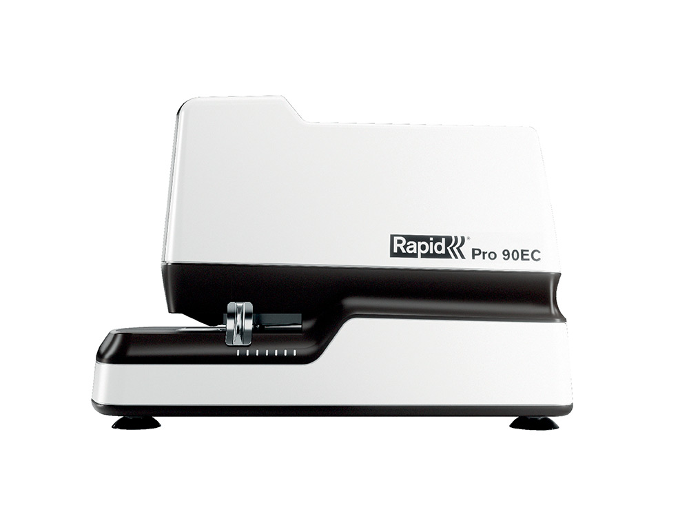 GRAPADORA RAPID PRO 90EC ELECTRICA BLANCO CAPACIDAD 50 HOJAS USA GRAPAS N 66 Y N 44