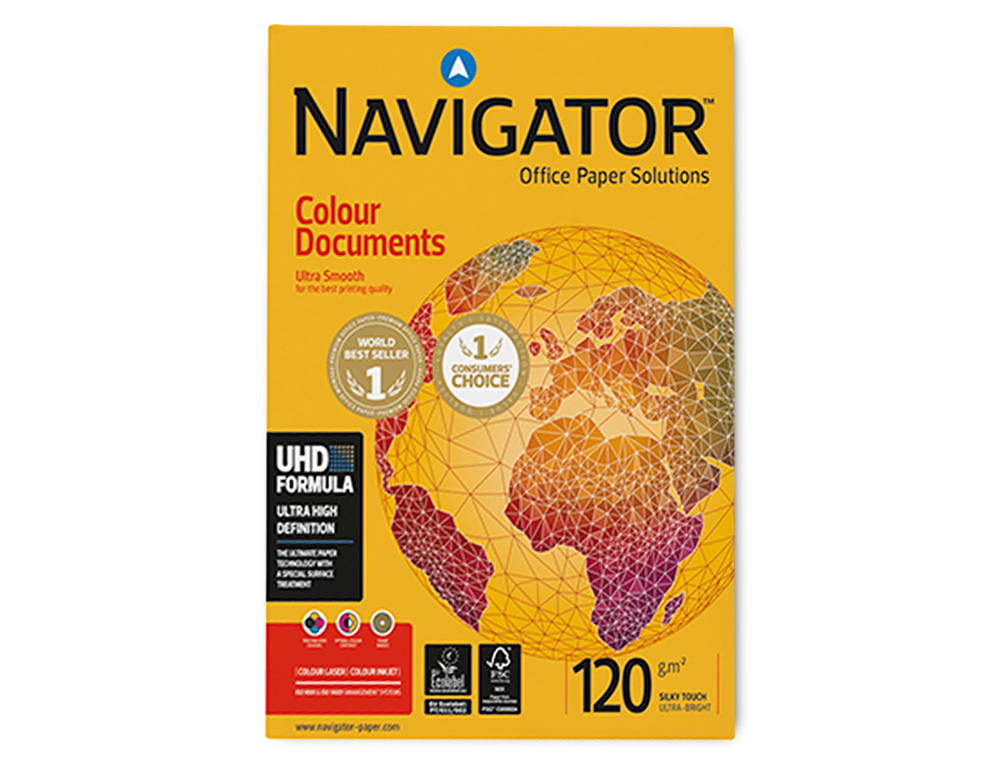 PAPEL FOTOCOPIADORA NAVIGATOR DIN A3 120 GRAMOS PAQUETE DE 500 HOJAS