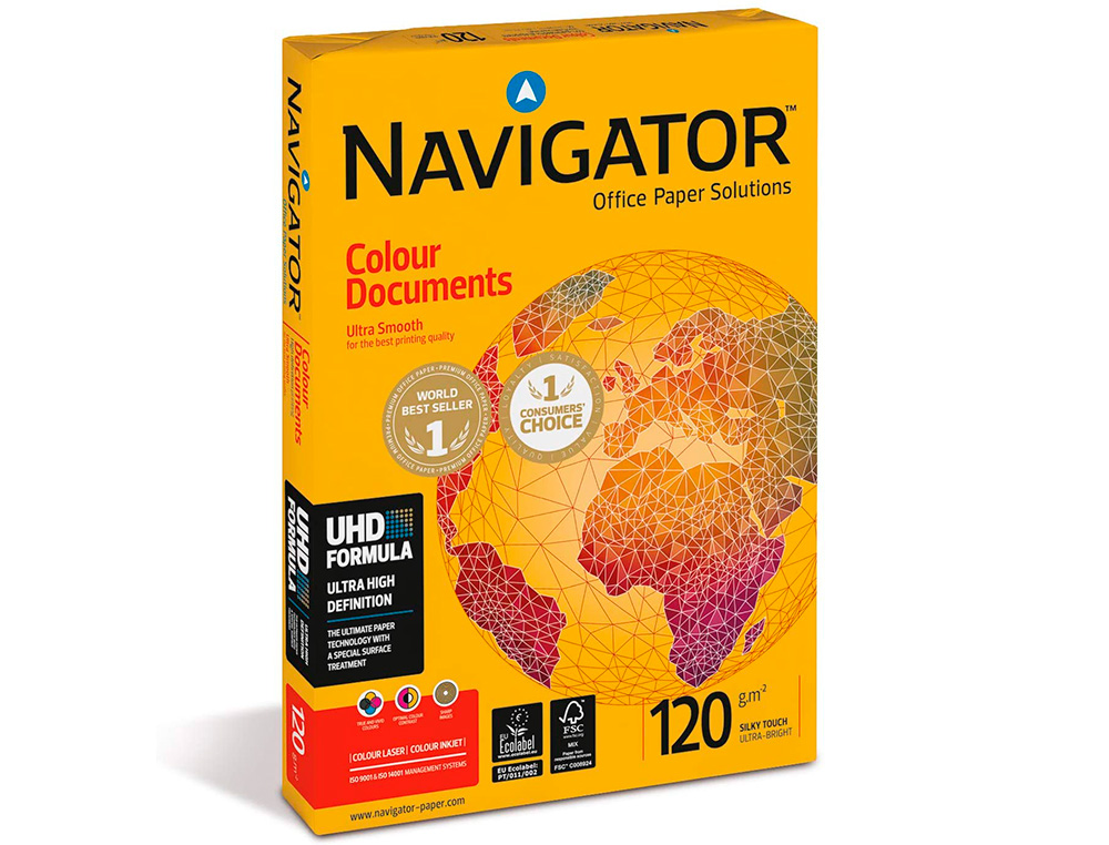 PAPEL FOTOCOPIADORA NAVIGATOR DIN A3 120 GRAMOS PAQUETE DE 500 HOJAS