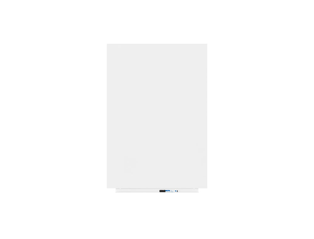 PIZARRA ROCADA MAGNETICA BLANCA CON SISTEMA SKI WHITEBOARD 100X150 CM