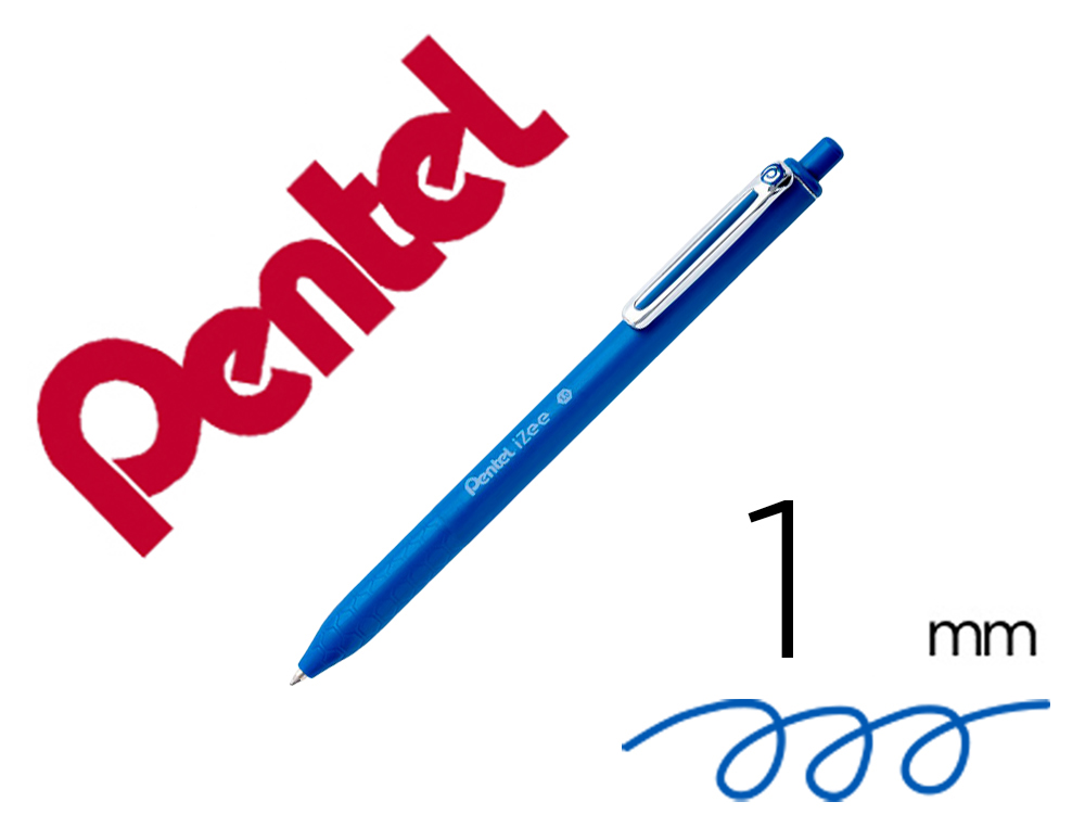 BOLIGRAFO PENTEL IZEE PUNTA 1 MM RETRACTIL AZUL