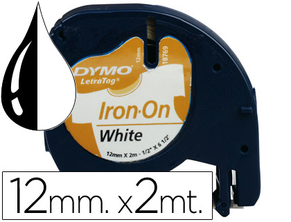 CINTA DYMO 12MM PARA ROPA MAQUINA LETRATAG