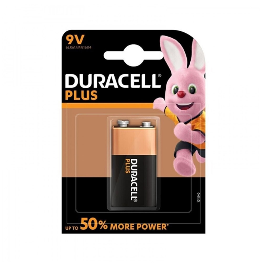 PILA DURACELL 6LR61 PLUS 9V 1UNID MN1604 6LF22