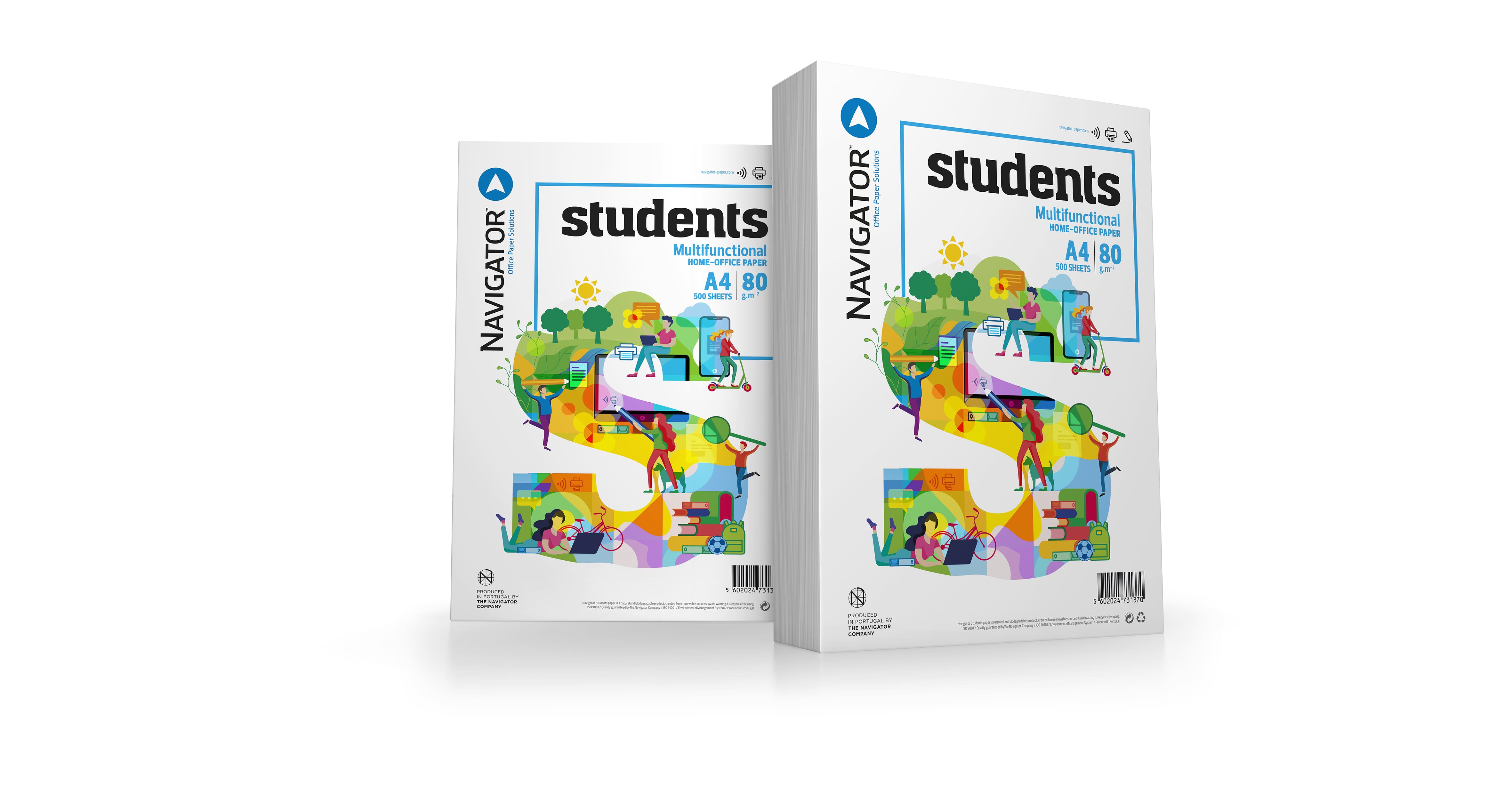 PAPEL NAVIGATOR STUDENTS A4 80G 400H