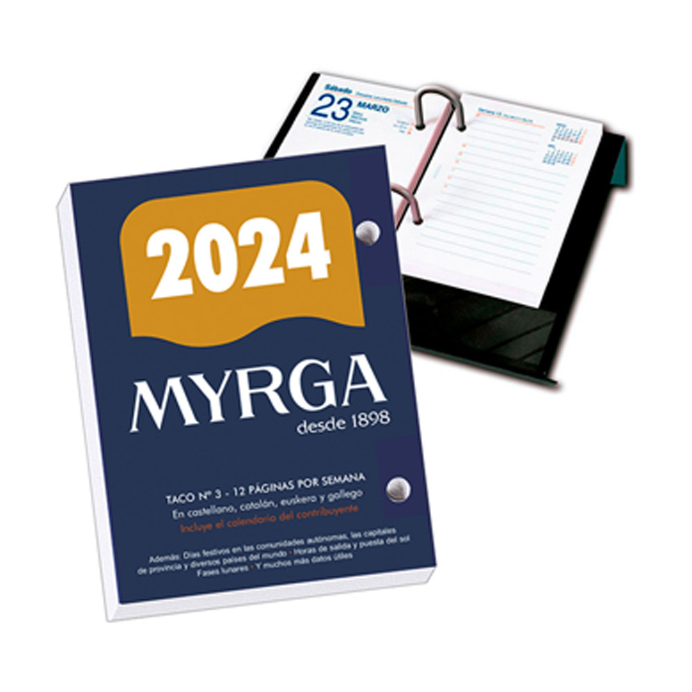 TACO CALENDARIO 2024 MYRGA
